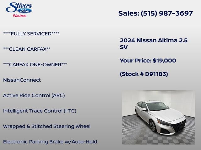 2024 Nissan Altima 2.5 SV