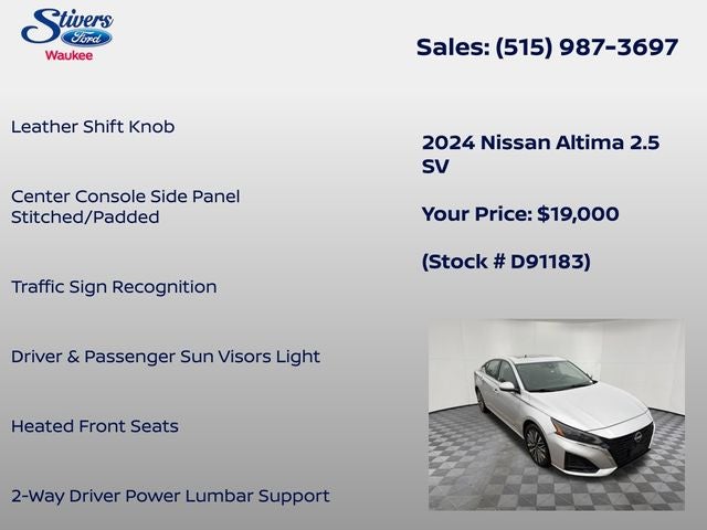 2024 Nissan Altima 2.5 SV