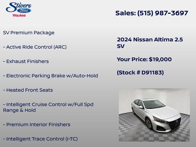 2024 Nissan Altima 2.5 SV