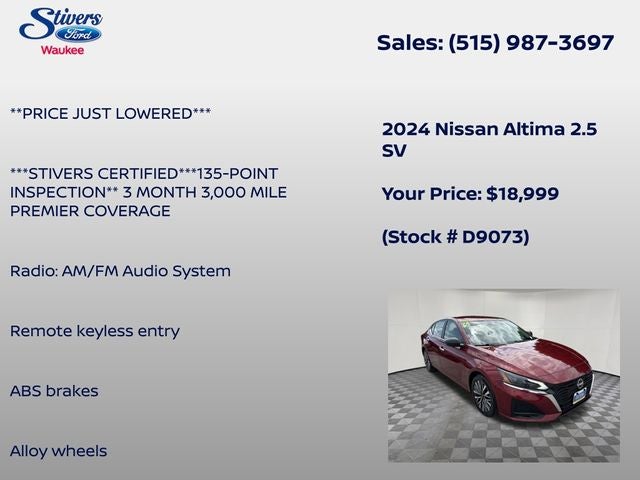 2024 Nissan Altima 2.5 SV