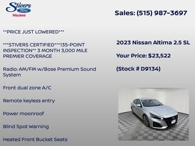 2023 Nissan Altima 2.5 SL