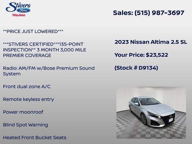 2023 Nissan Altima 2.5 SL