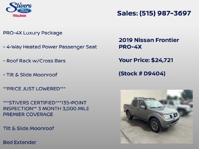 2019 Nissan Frontier PRO-4X