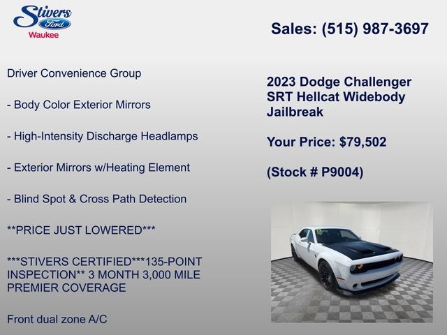 2023 Dodge Challenger SRT Hellcat Widebody