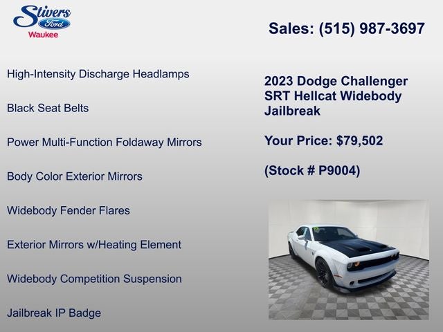 2023 Dodge Challenger SRT Hellcat Widebody