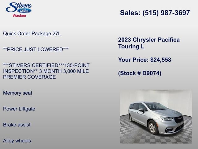 2023 Chrysler Pacifica Touring L