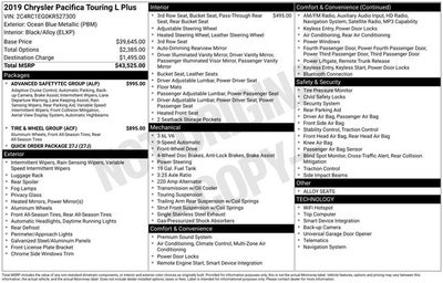 2019 Chrysler Pacifica Touring L Plus