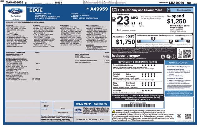 2020 Ford Edge SEL