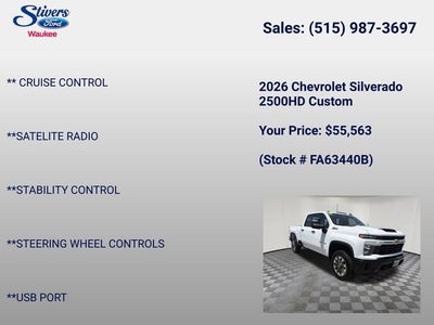 2026 Chevrolet Silverado 2500HD Custom