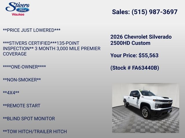 2026 Chevrolet Silverado 2500HD Custom