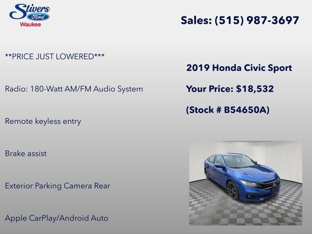 2019 Honda Civic Sport