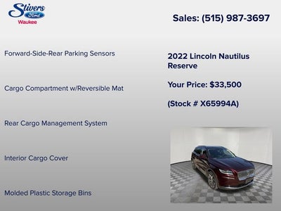 2022 Lincoln Nautilus Reserve