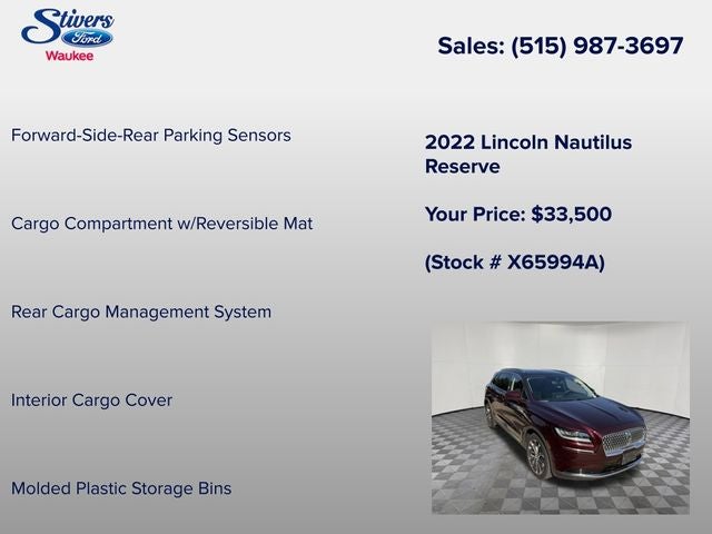 2022 Lincoln Nautilus Reserve