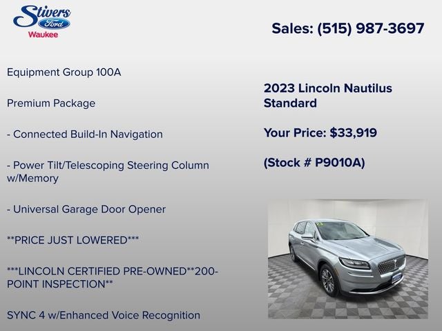 2023 Lincoln Nautilus Standard