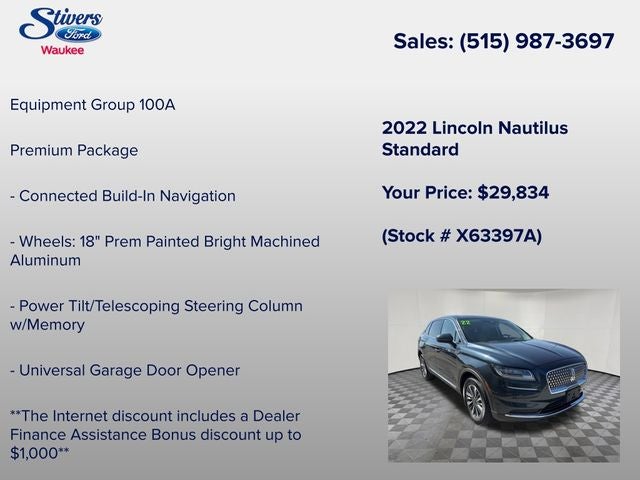 2022 Lincoln Nautilus Standard
