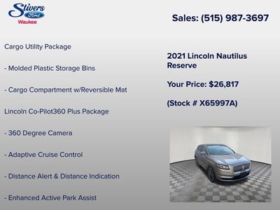 2021 Lincoln Nautilus Reserve