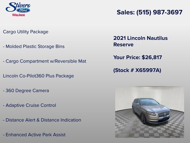 2021 Lincoln Nautilus Reserve