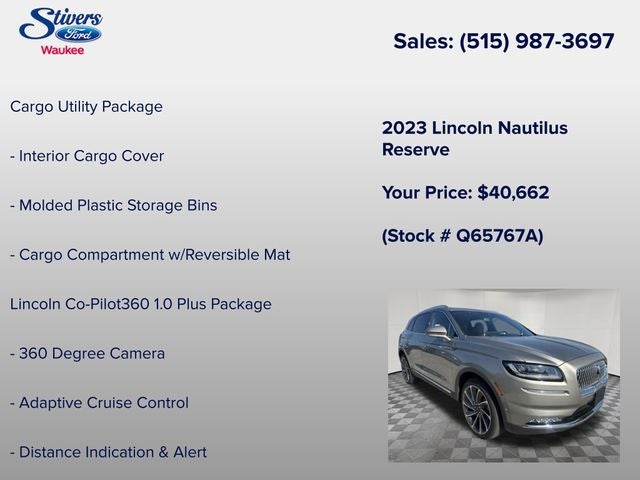 2023 Lincoln Nautilus Reserve