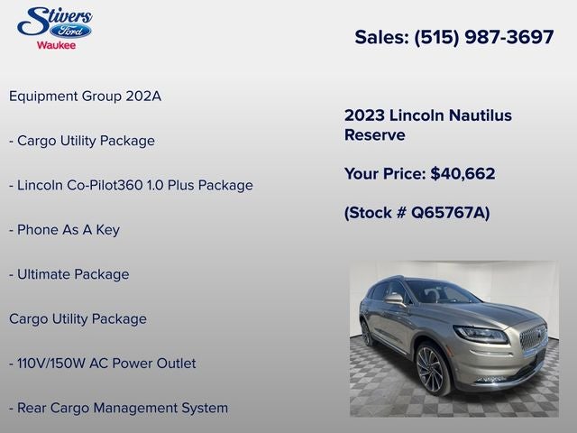 2023 Lincoln Nautilus Reserve