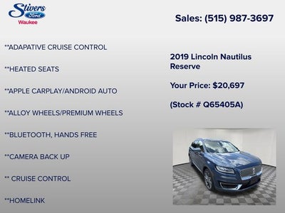 2019 Lincoln Nautilus Reserve