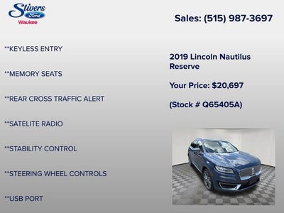 2019 Lincoln Nautilus Reserve