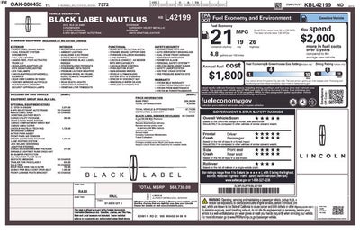 2019 Lincoln Nautilus Black Label