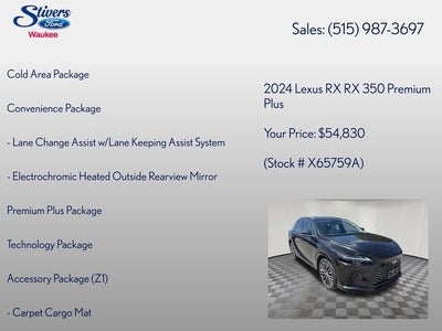 2024 Lexus RX 350 Premium Plus
