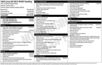 2023 Lexus RX 350 F Sport Handling