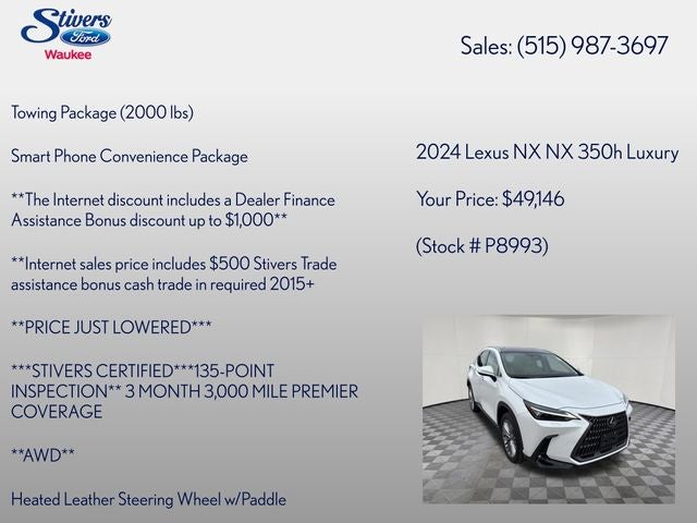 2024 Lexus NX 350h Luxury
