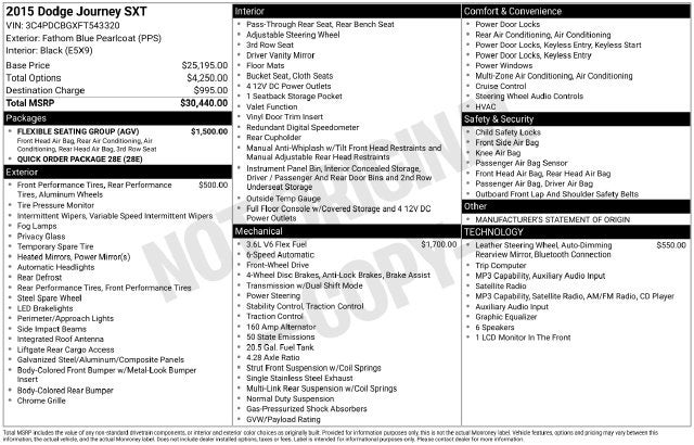 2015 Dodge Journey SXT