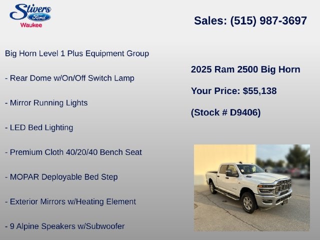 2025 RAM 2500 Big Horn