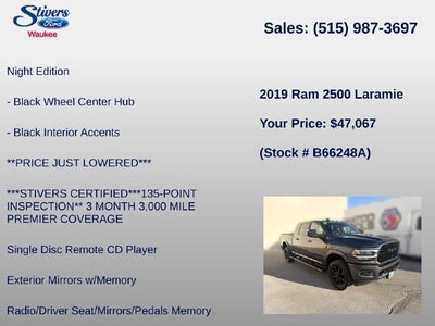 2019 RAM 2500 Laramie