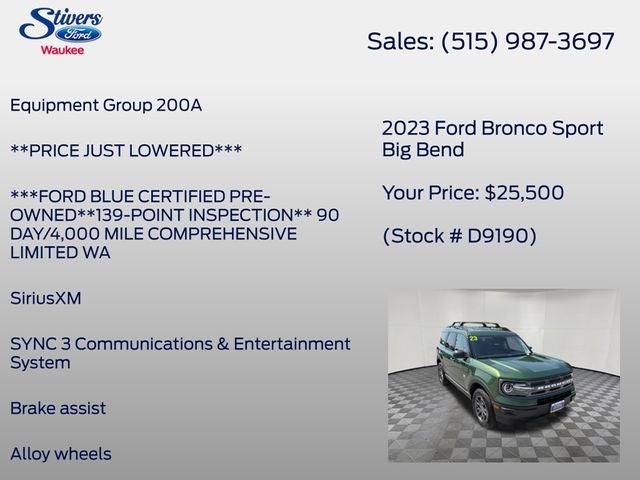 2023 Ford Bronco Sport Big Bend