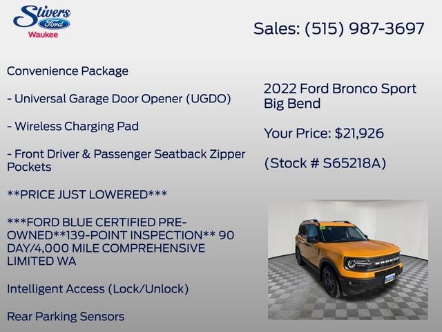 2022 Ford Bronco Sport Big Bend