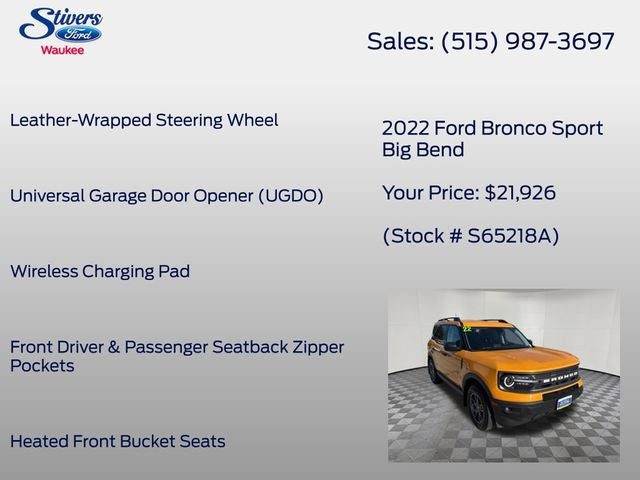 2022 Ford Bronco Sport Big Bend