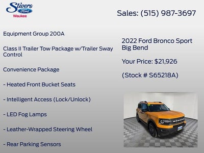 2022 Ford Bronco Sport Big Bend