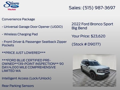 2022 Ford Bronco Sport Big Bend