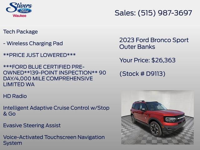 2023 Ford Bronco Sport Outer Banks