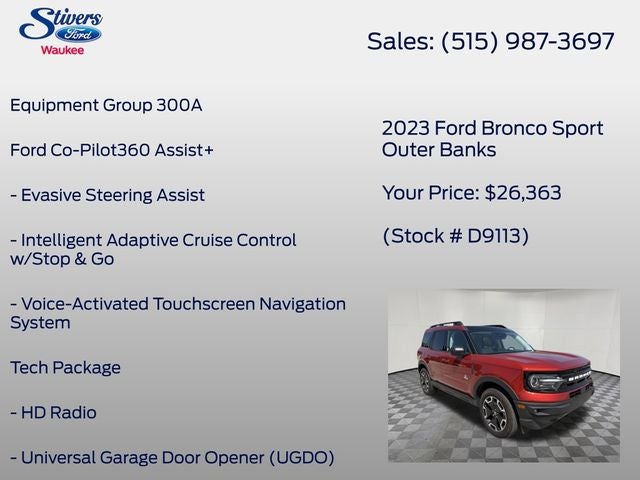 2023 Ford Bronco Sport Outer Banks