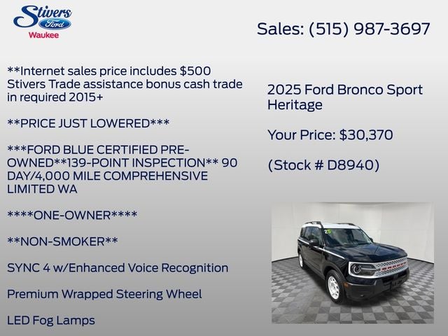 2025 Ford Bronco Sport Heritage