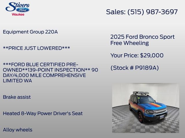 2025 Ford Bronco Sport Free Wheeling