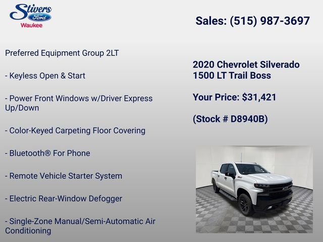 2020 Chevrolet Silverado 1500 LT Trail Boss