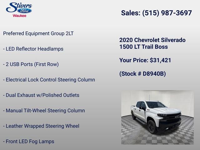 2020 Chevrolet Silverado 1500 LT Trail Boss