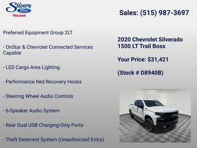 2020 Chevrolet Silverado 1500 LT Trail Boss
