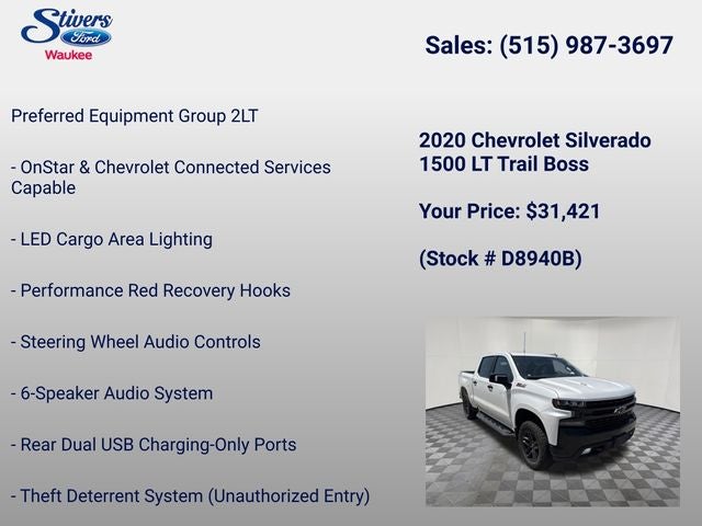 2020 Chevrolet Silverado 1500 LT Trail Boss