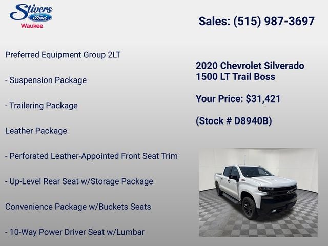 2020 Chevrolet Silverado 1500 LT Trail Boss