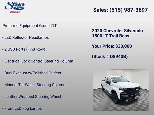 2020 Chevrolet Silverado 1500 LT Trail Boss
