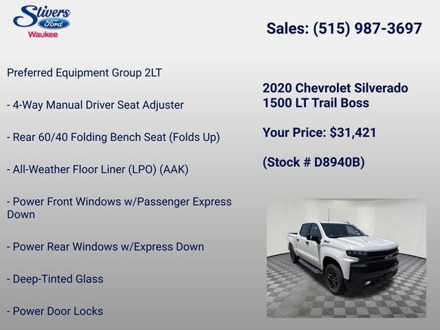 2020 Chevrolet Silverado 1500 LT Trail Boss