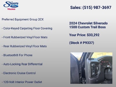 2024 Chevrolet Silverado 1500 Custom Trail Boss
