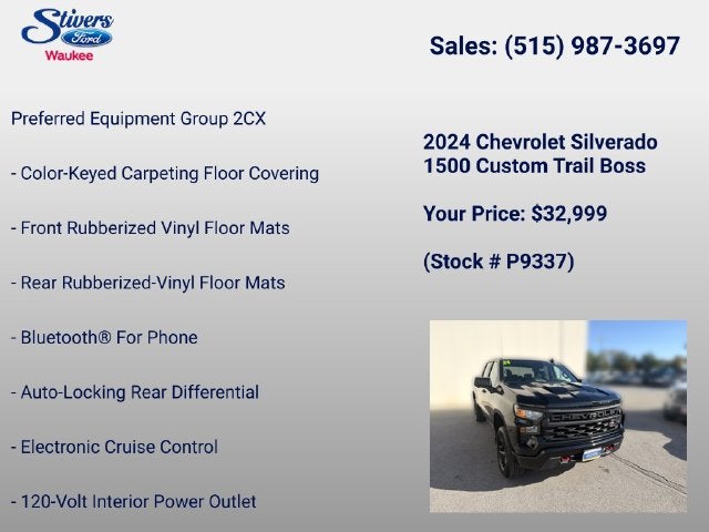 2024 Chevrolet Silverado 1500 Custom Trail Boss